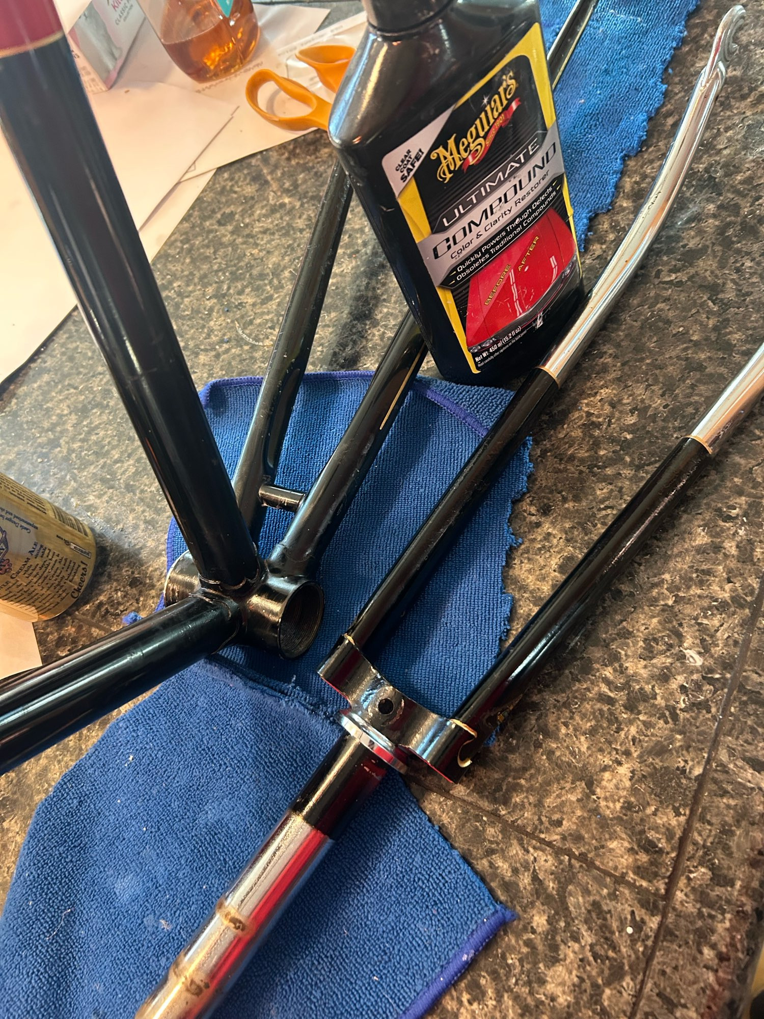 Polishing the frame