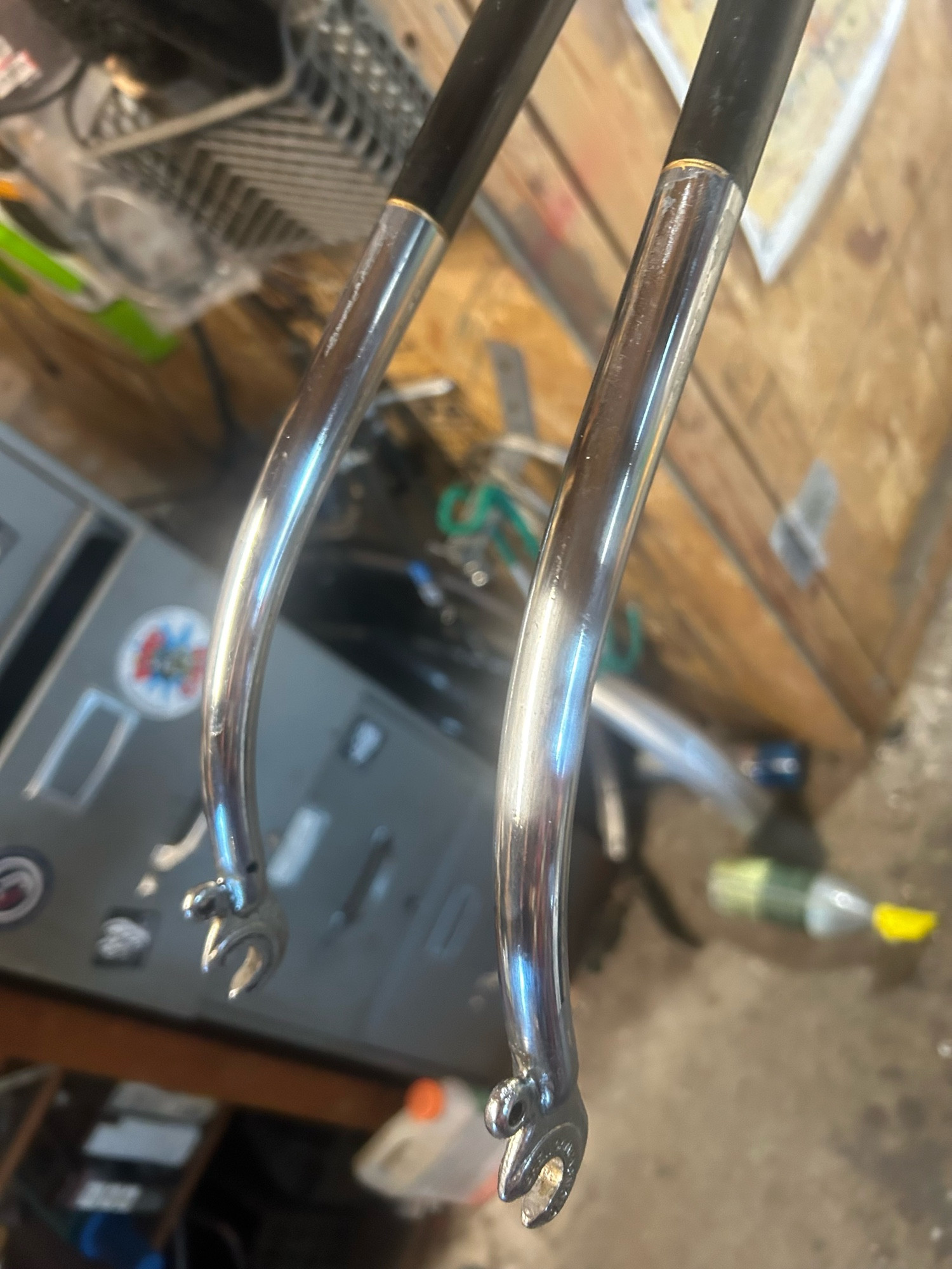 Blades cleaned and polished