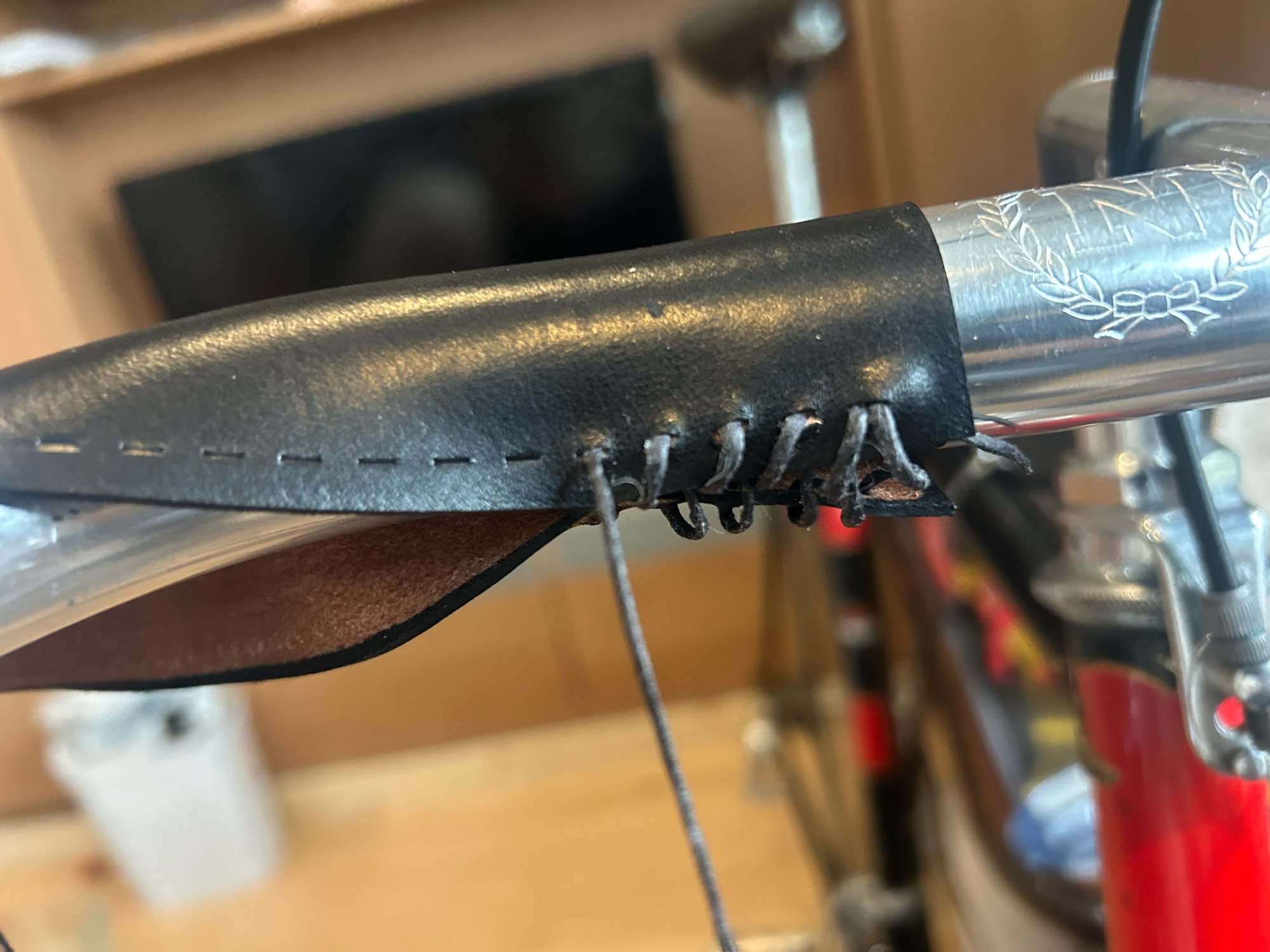 Sewing on bar wraps