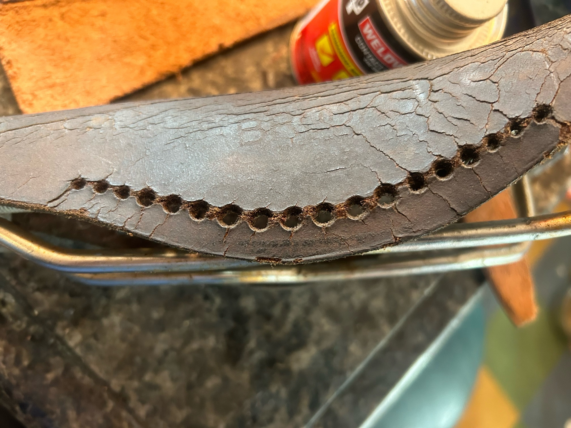 A very old Brooks Competition saddle