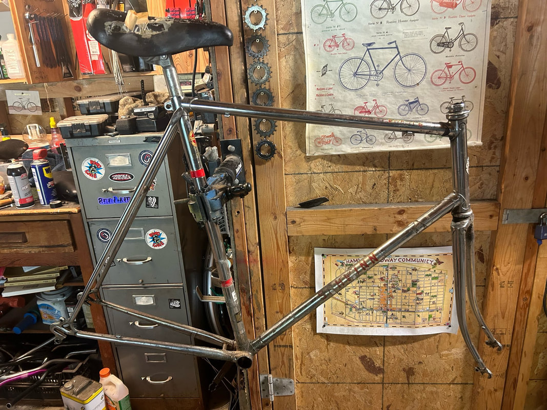 bicycle on workstand